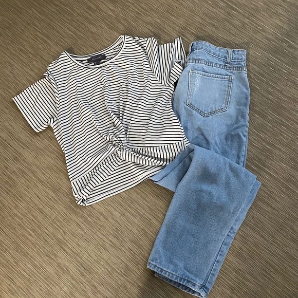 Shein High Waist Mom Jeans & Primark Shirts - Picture 2 of 10